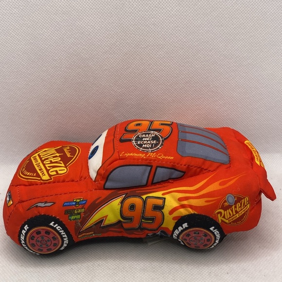 Disney Pixar Cars Lightning McQueen Plush Soft Toy 7" - Picture 4 of 15